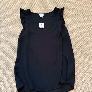 J. Crew Blue Ruffled Blouse